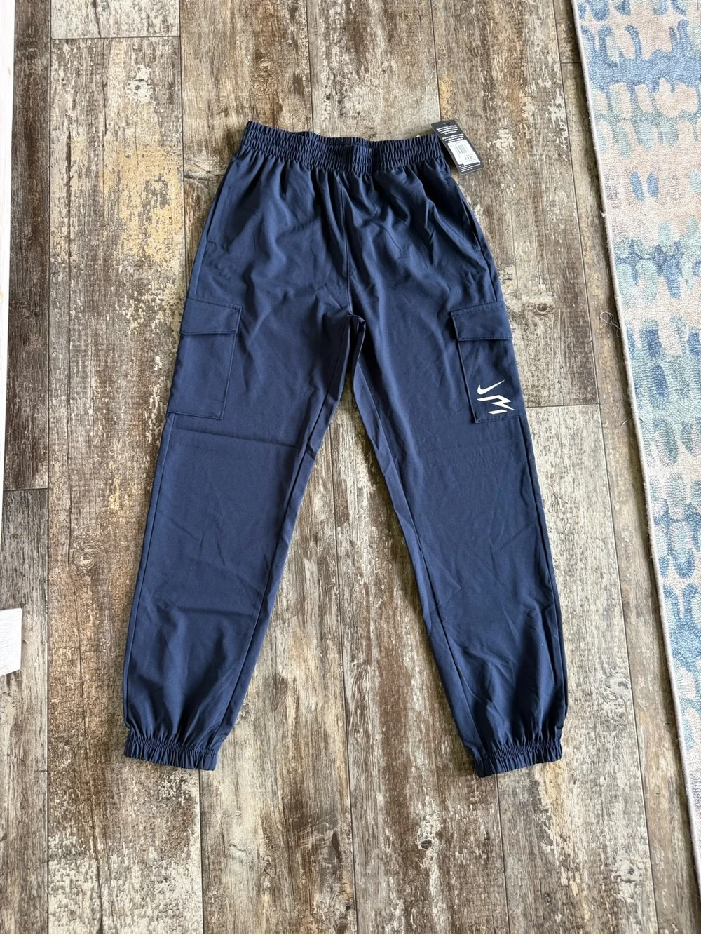 2 for $30 sale: NWT Nike 3BRAND by Russell Wilson Boys' Cargo Joggers navy blue
